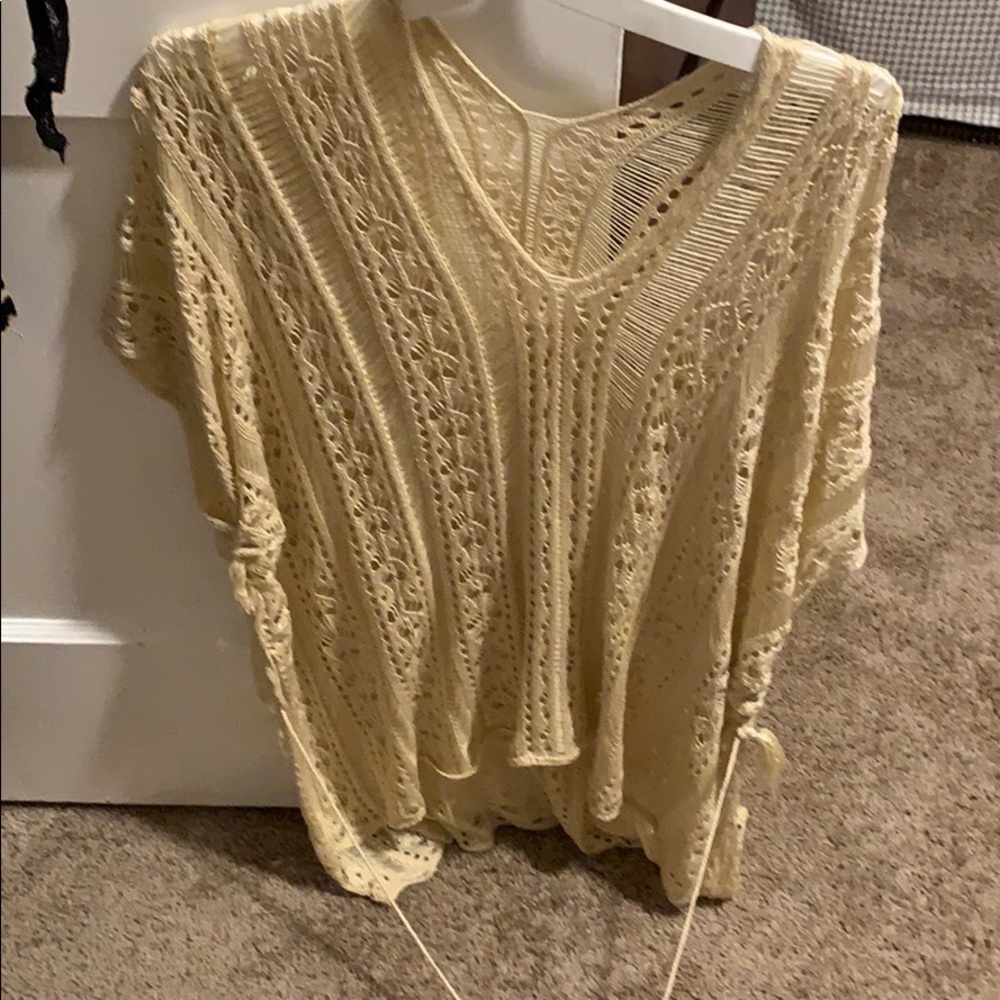 Cream cover up-Never Worn